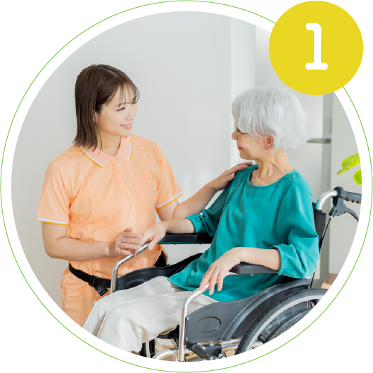 入居者とのコミュニケーションがメインのお仕事 イメージ写真